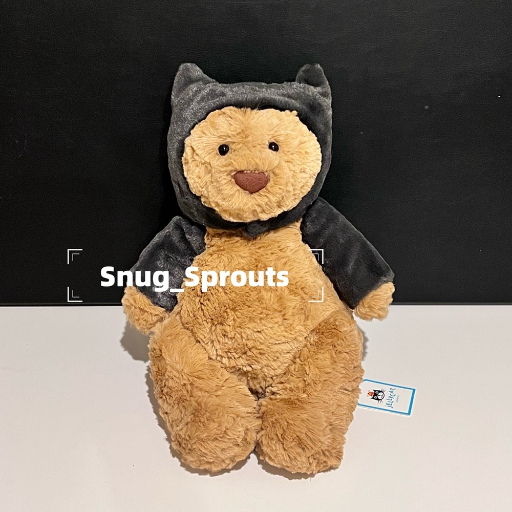 AUTHENTIC‼️ NWT Jellycat BARTHOLOMEW BEAR BAT Halloween HTF, FAST SHIPPING